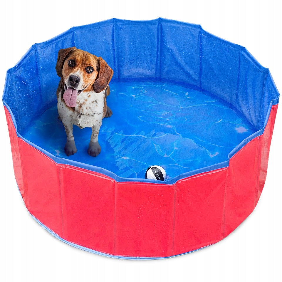 ANIMAL DOG POOL CHILDREN GARDEN 80x20cm FOLDING EXPANSION STRONG Brand DOG POOL