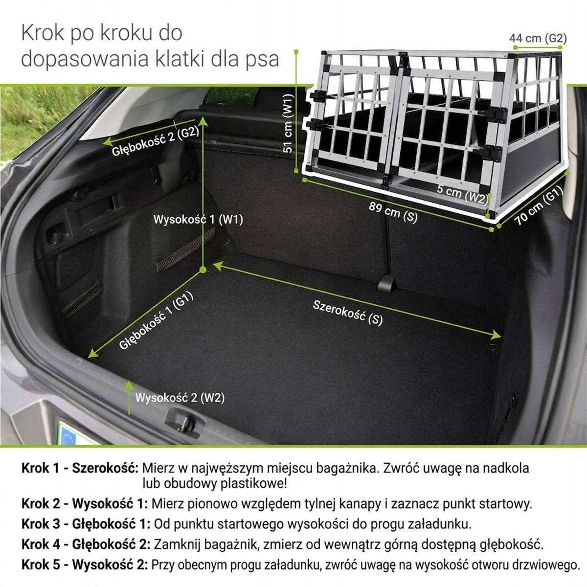 ANIMAL DOG TRANSPORTER ALUMINUM TRAVEL CAGE FOR CAR L-XL Manufacturer code 26966