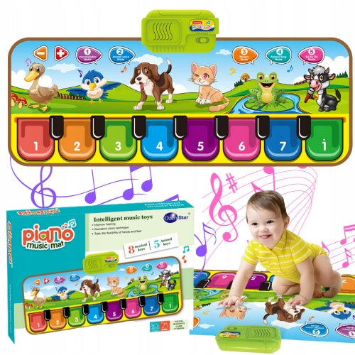 ANIMAL LEARNING MUSIC MAT FOR KIDS DANCE EDUCATIONAL MAT FOR GIFT