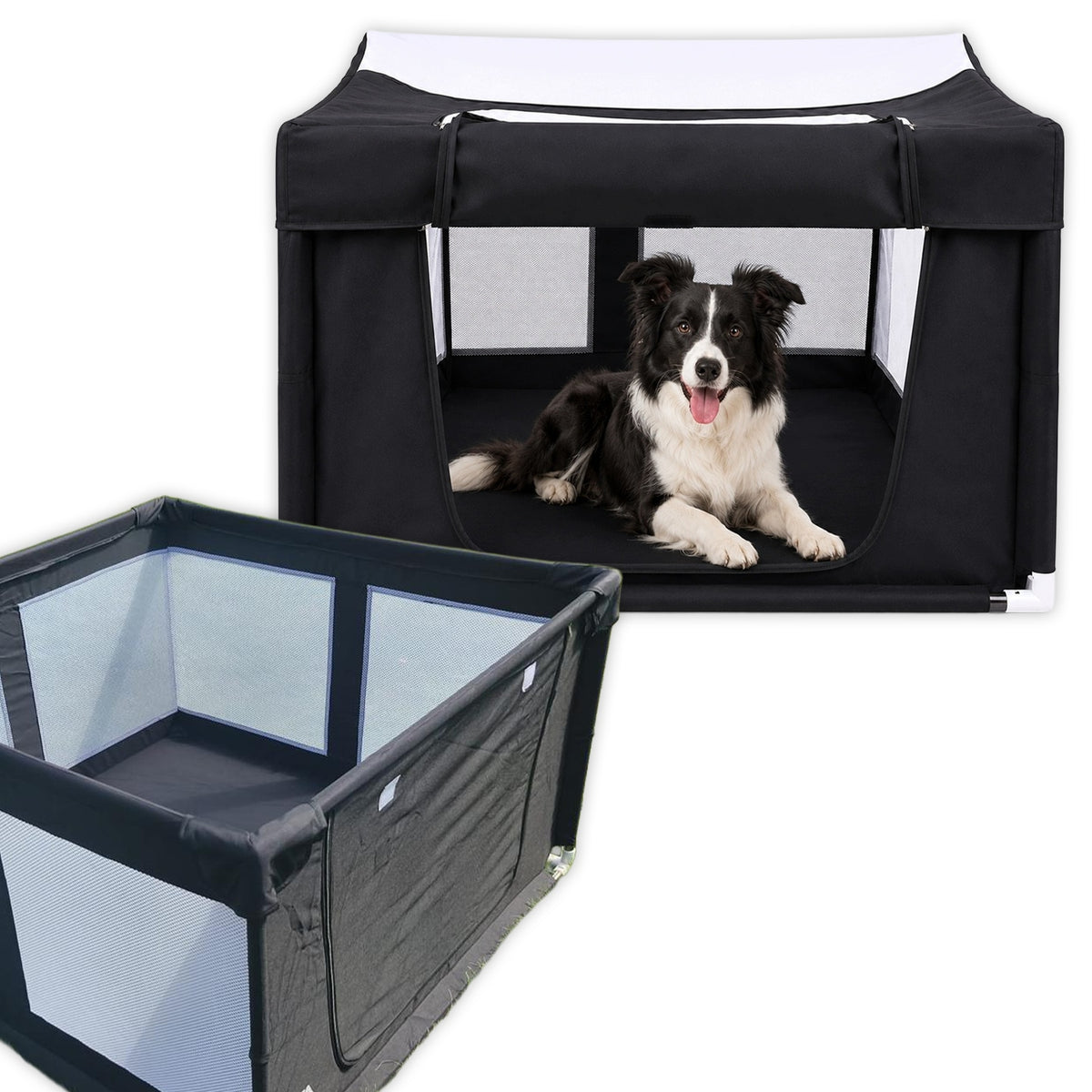 ANIMAL RABBIT DOG PLAYPEN FOR HOME FOLDING SOLID XL 2in1 Packaging status original