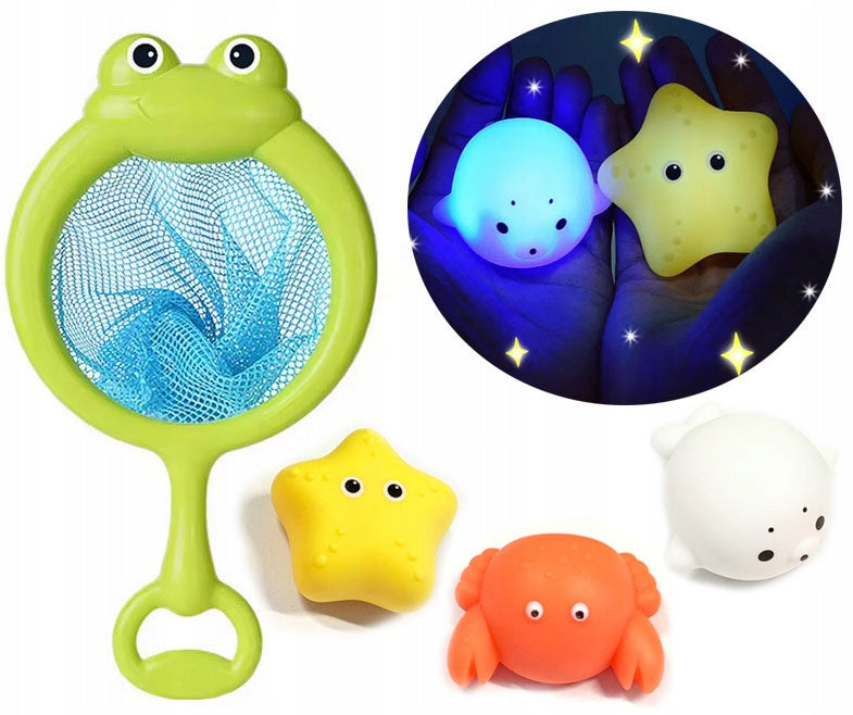 ANIMALS GLOWING LED AND CATCHER FISH FOR BATH Animal Fishing