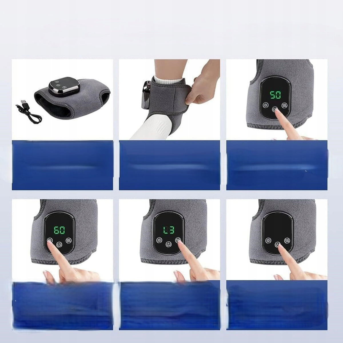 ANKLE MASSAGER FOR PAIN ANKLE JOINT COMPRESSION HEATING VIBRATION RELAXATION Brand no brand