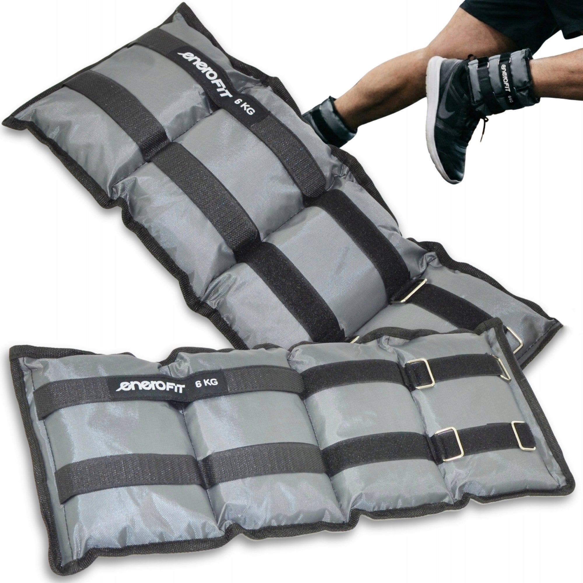 ANKLE WEIGHTS LEG WEIGHTS WRISTS HANDS FOR RUNNING 2x6kg