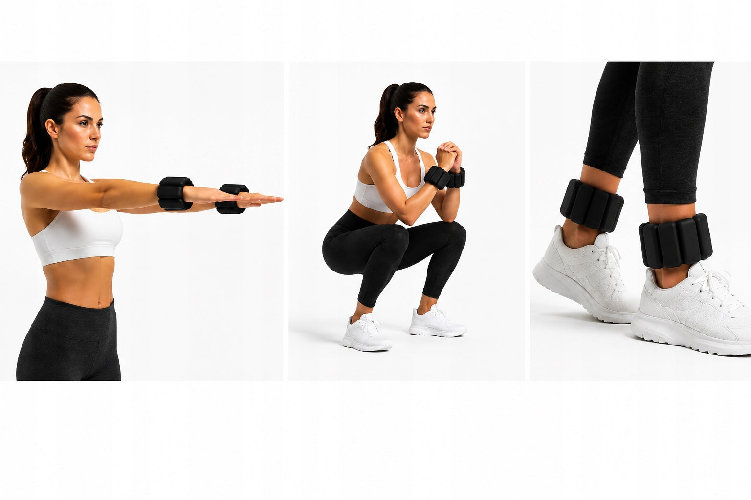 ANKLE WEIGHTS WRISTS ADJUSTABLE 2X450g BLACK 900g Manufacturer code ozlm7877.1