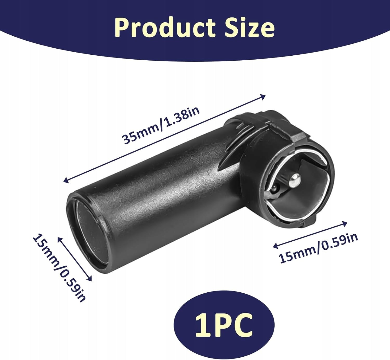 ANTENNA 1 PIECE MALE ANGLE PLUG CONNECTOR UNIVERSAL SOLID FAST Brand no brand