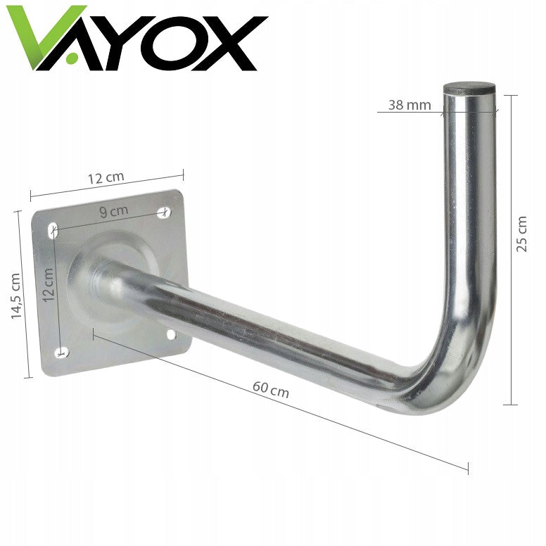 ANTENNA HOLDER FOR TERRESTRIAL SATELLITE DISH WALL STRONG STEEL 60CM Manufacturer code Uchwyt satelitarny 60 cm