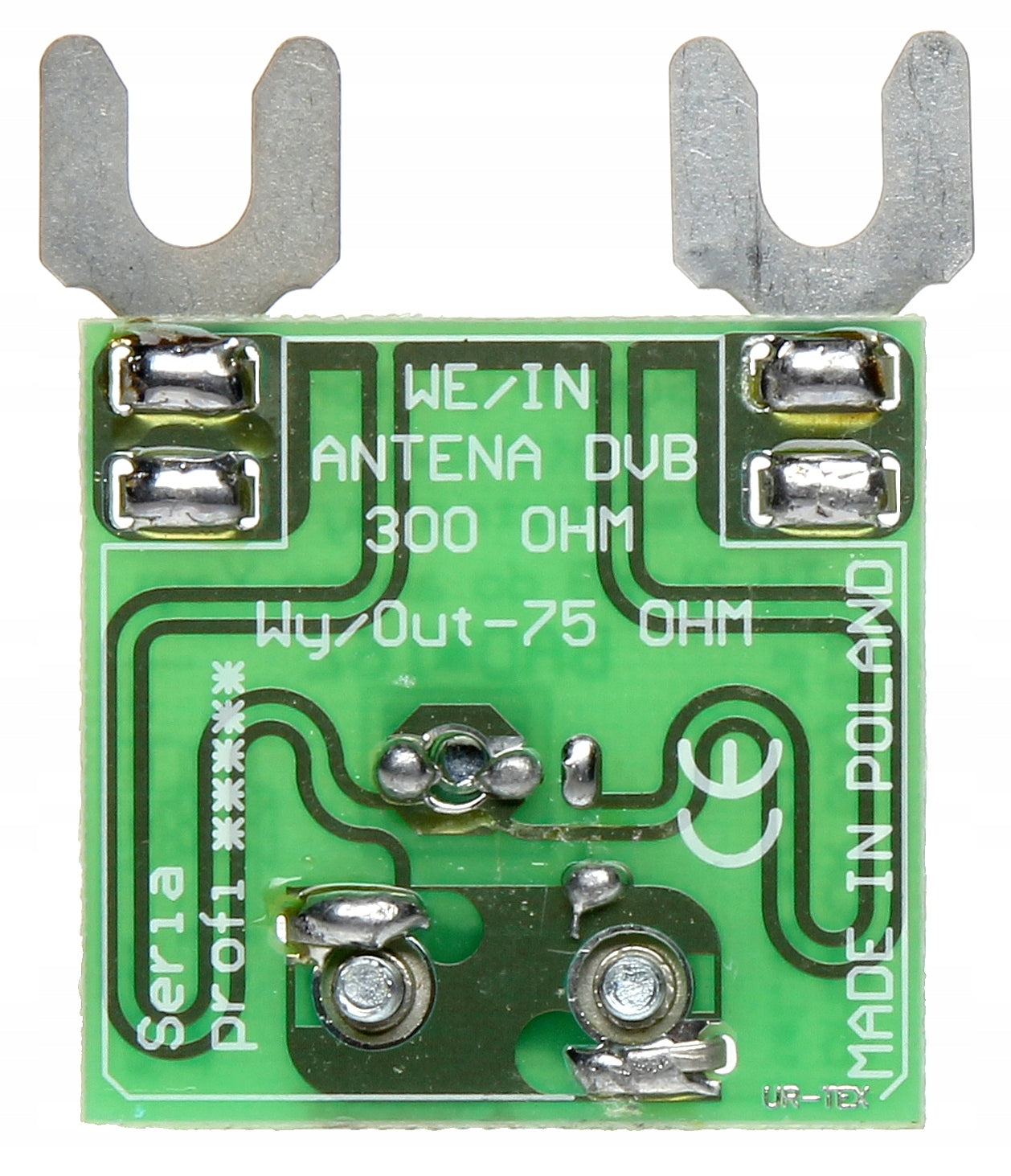 ANTENNA SYMMETRIZER CHANNEL 21-60 DIPOLE Manufacturer code SYMETRYZATOR ANTENOWY 21-60 DIPOL