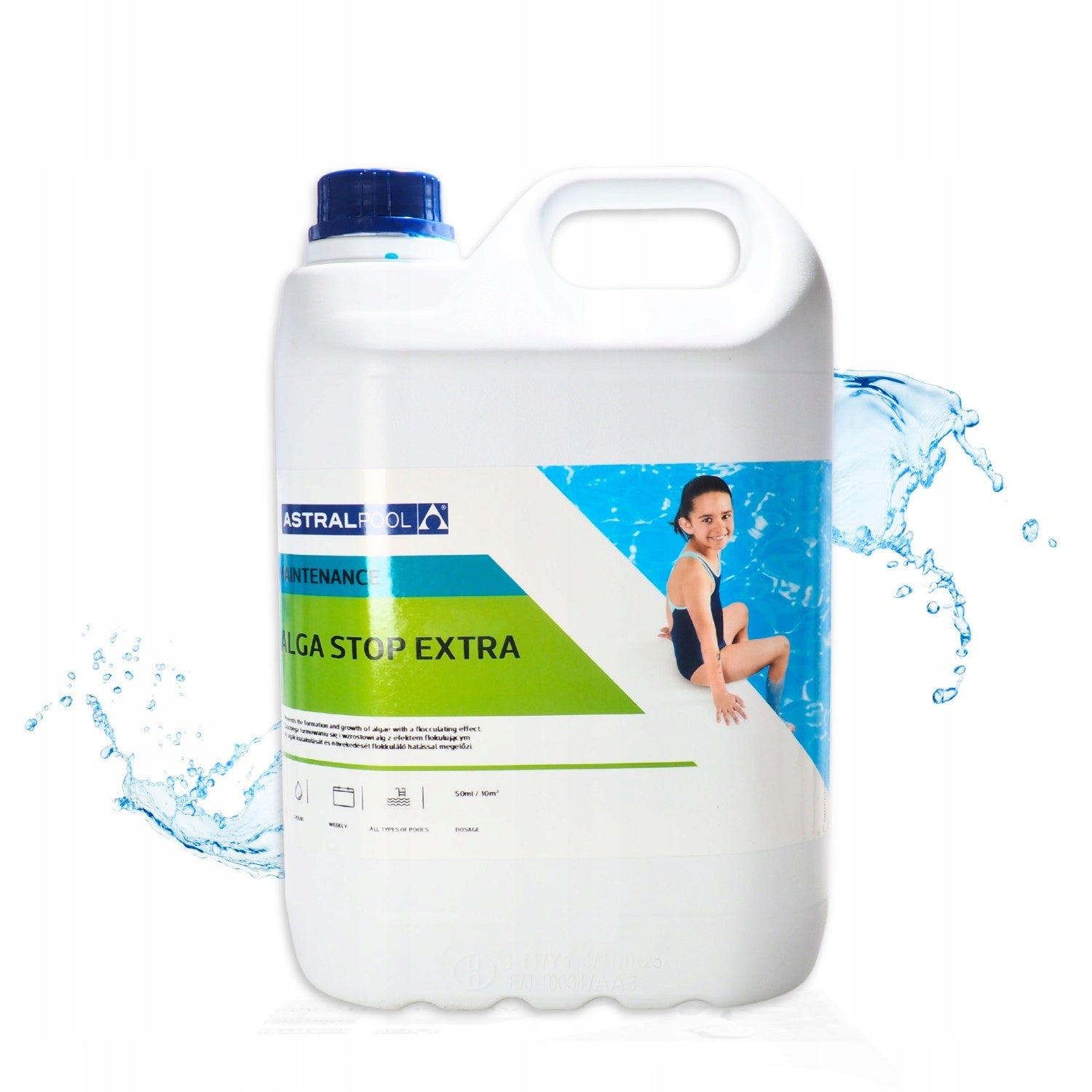 ANTIALGAE EFFECTIVE ALGAE REMEDY FOR SWIMMING POOL ALGAE STOP EXTRA 5L ASTRAL POOL Packaging status original
