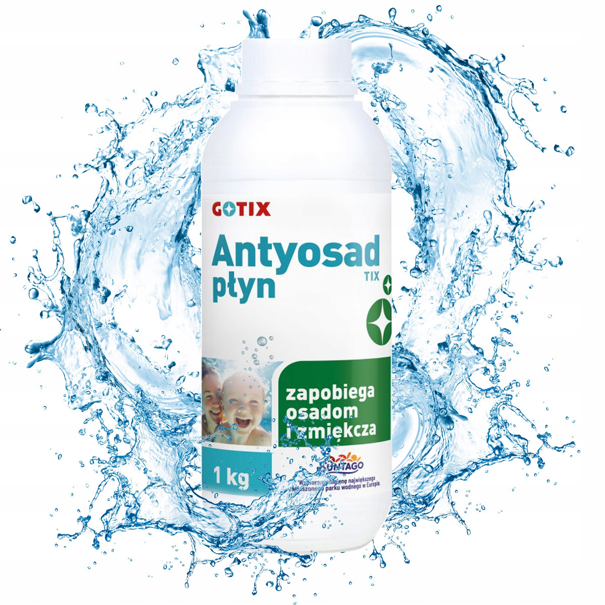 ANTIOSADTIX 1L pool chemistry ANTI-SEDATION FOR POOL soft CLEAN WATER gotix Packaging status original
