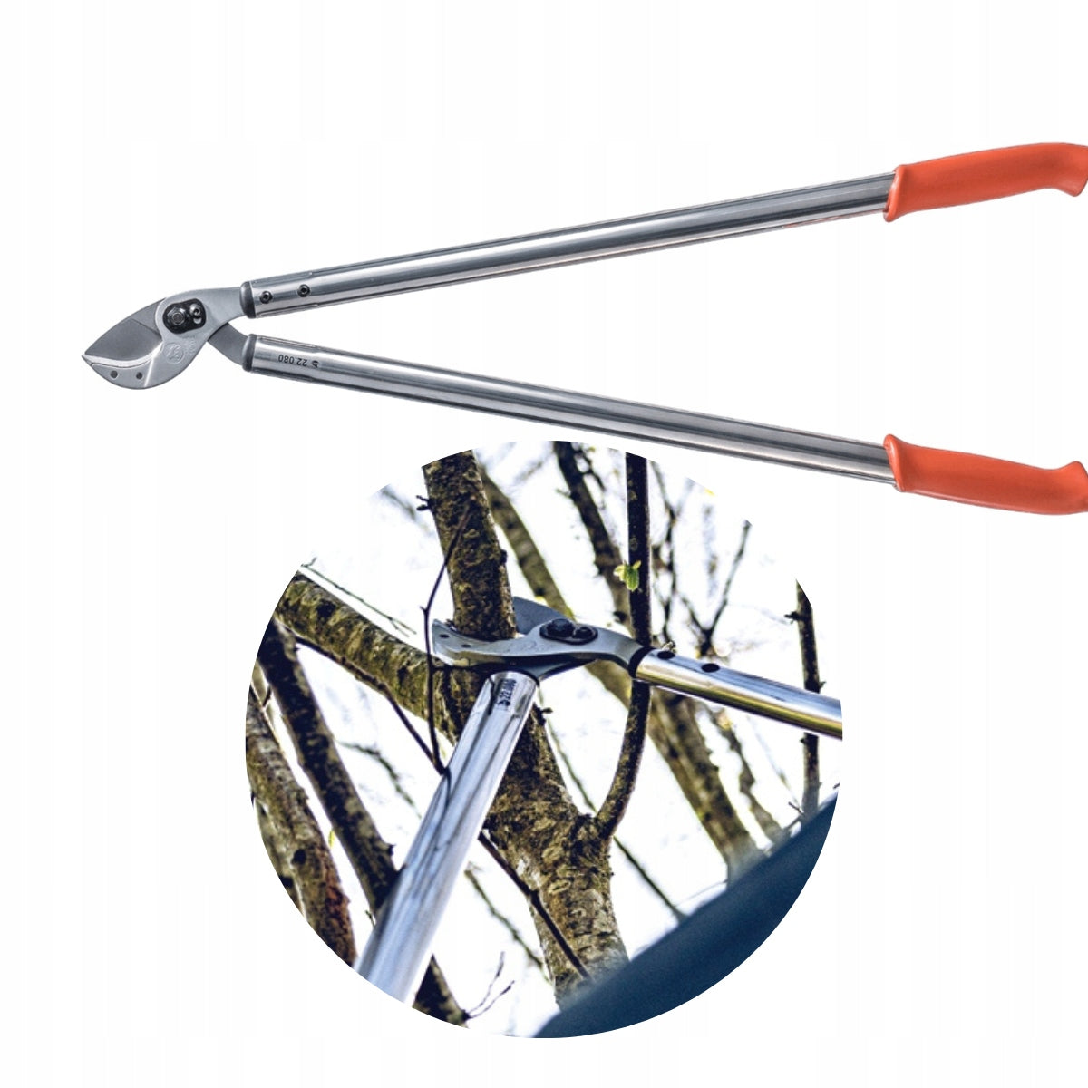 ANVIL SHEARS PRUNER FOR BRANCHES TWO-HANDED LOWE 22 80cm 45mm GARDEN Manufacturer code sekator kowadełkowy dwuręczny nożyce