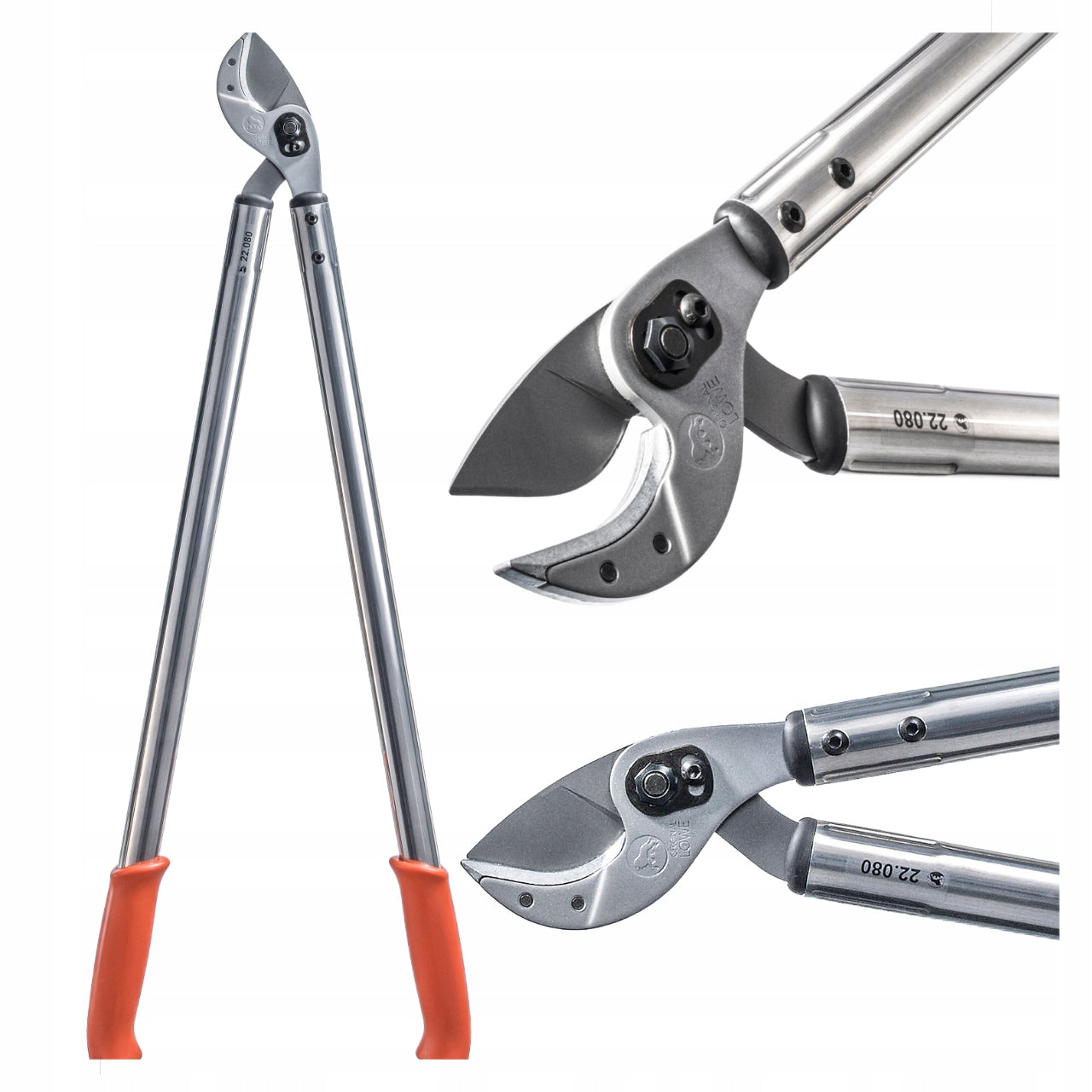 ANVIL SHEARS PRUNER FOR BRANCHES TWO-HANDED LOWE 22 80cm 45mm GARDEN