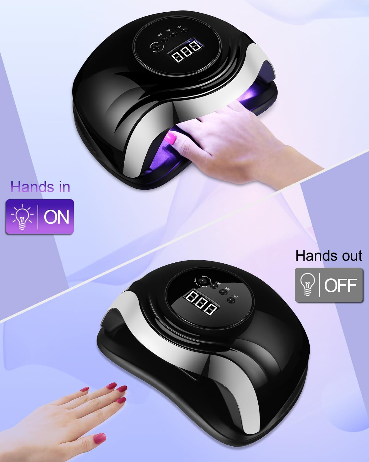 AOKYOM UV LED Nail Lamp 168W Professional With LCD Sensor Timer EAN (GTIN) 5906521799575