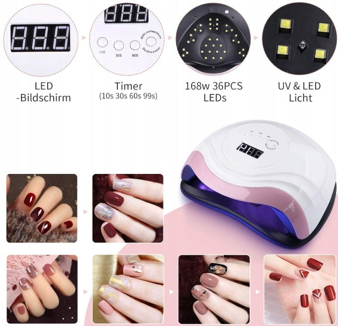 AOKYOM V7 168W UV LED NAIL LAMP KP35 Manufacturer code V7