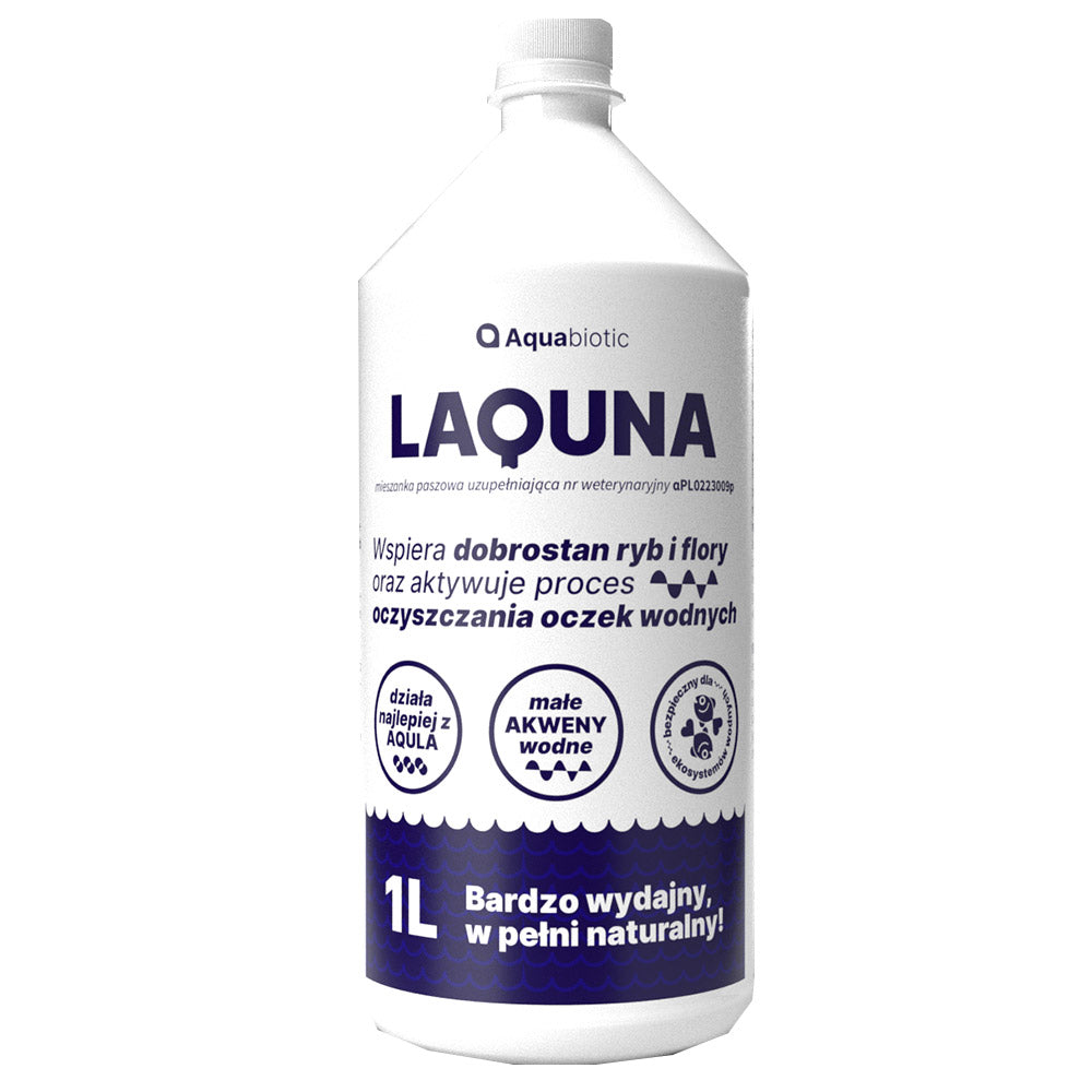 AQUABIOTIC LAQUNA 1L, supports the well-being of fish and flora, for 66m3 of water Manufacturer code LAQUNA1