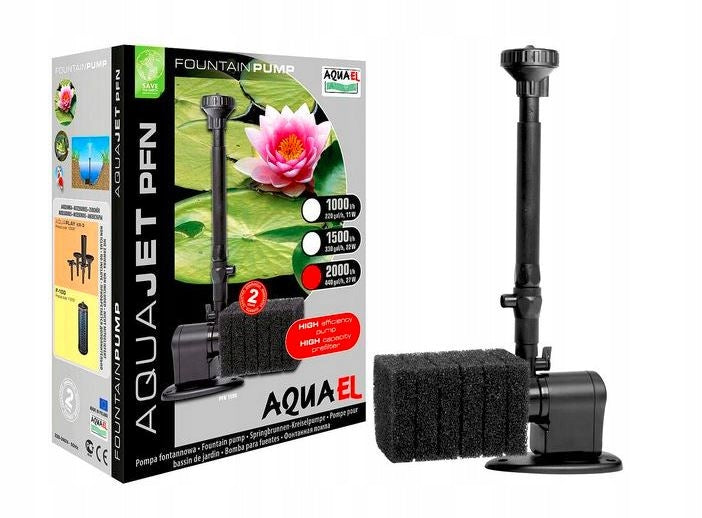 AQUAEL FOUNTAIN PUMP PFN-1500 CASCADE Manufacturer Aquael