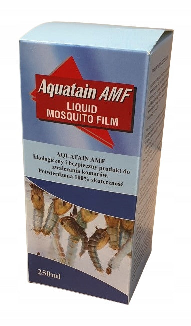 AQUATAIN 250ml per 250m2 mosquitoes larvae pond pour on the water surface