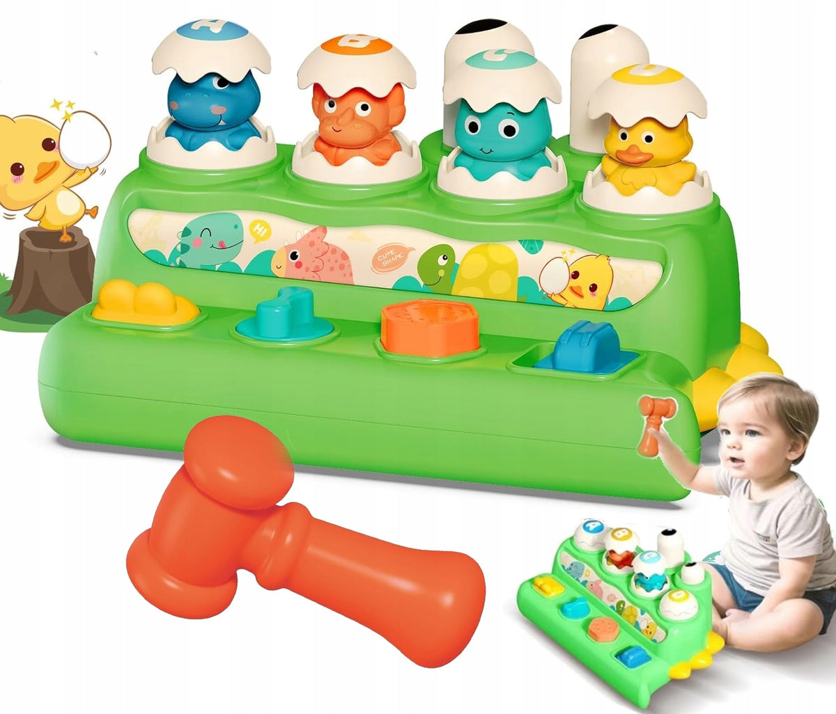 ARCADE GAME FOR CHILDREN EDUCATIONAL HAMMER MONTESSORI ANIMALS POP-UP Brand no brand