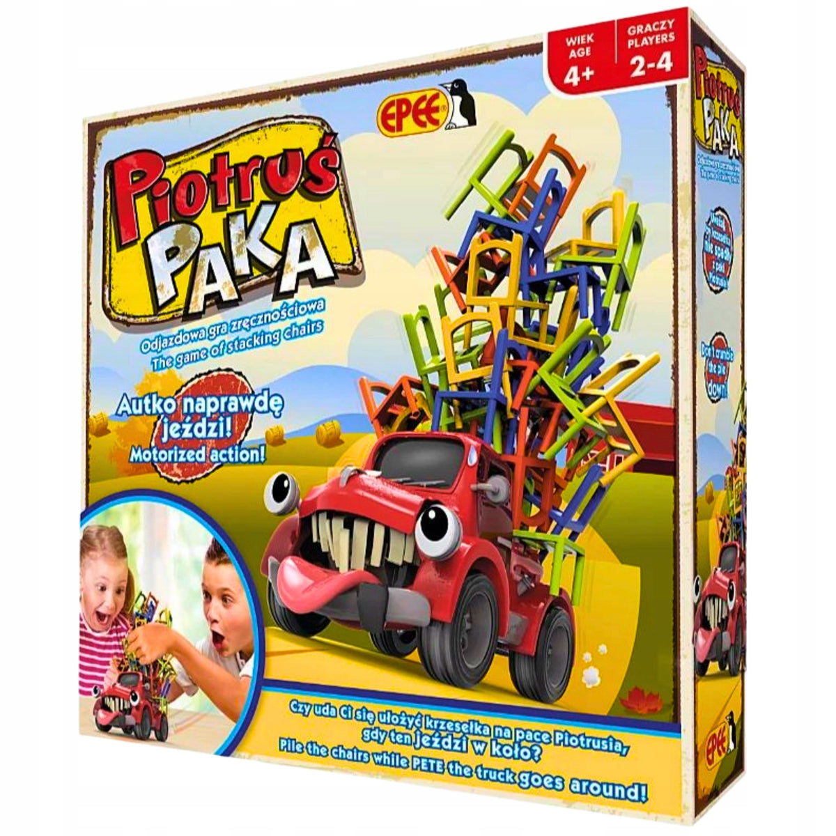 ARCADE GAME FOR CHILDREN FALLING CHAIRS PIOTRUS PAKA Packaging status original