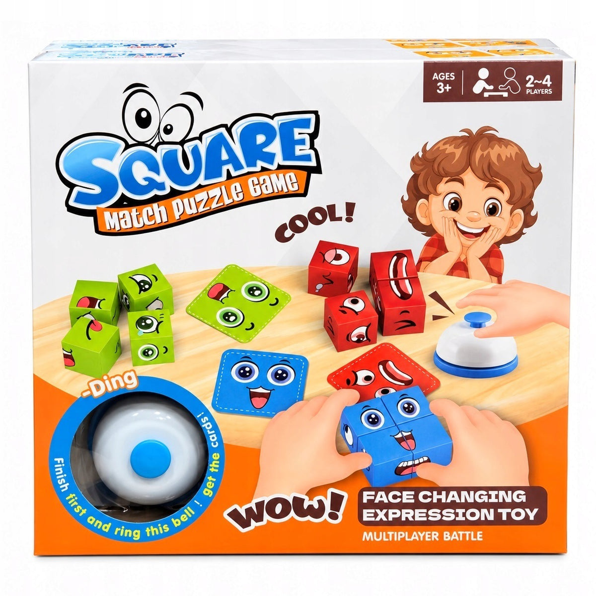 ARCADE GAME LOGIC FACE CUBES EMOTIONS STACKING Brand Bigtoys