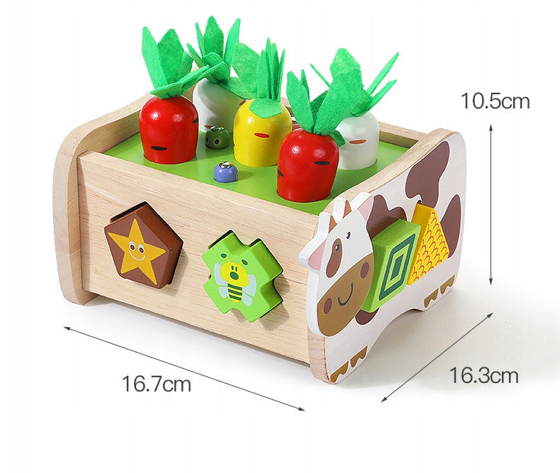 ARCADE GAME SORTER CARROT WORMS COW Brand NiceKids