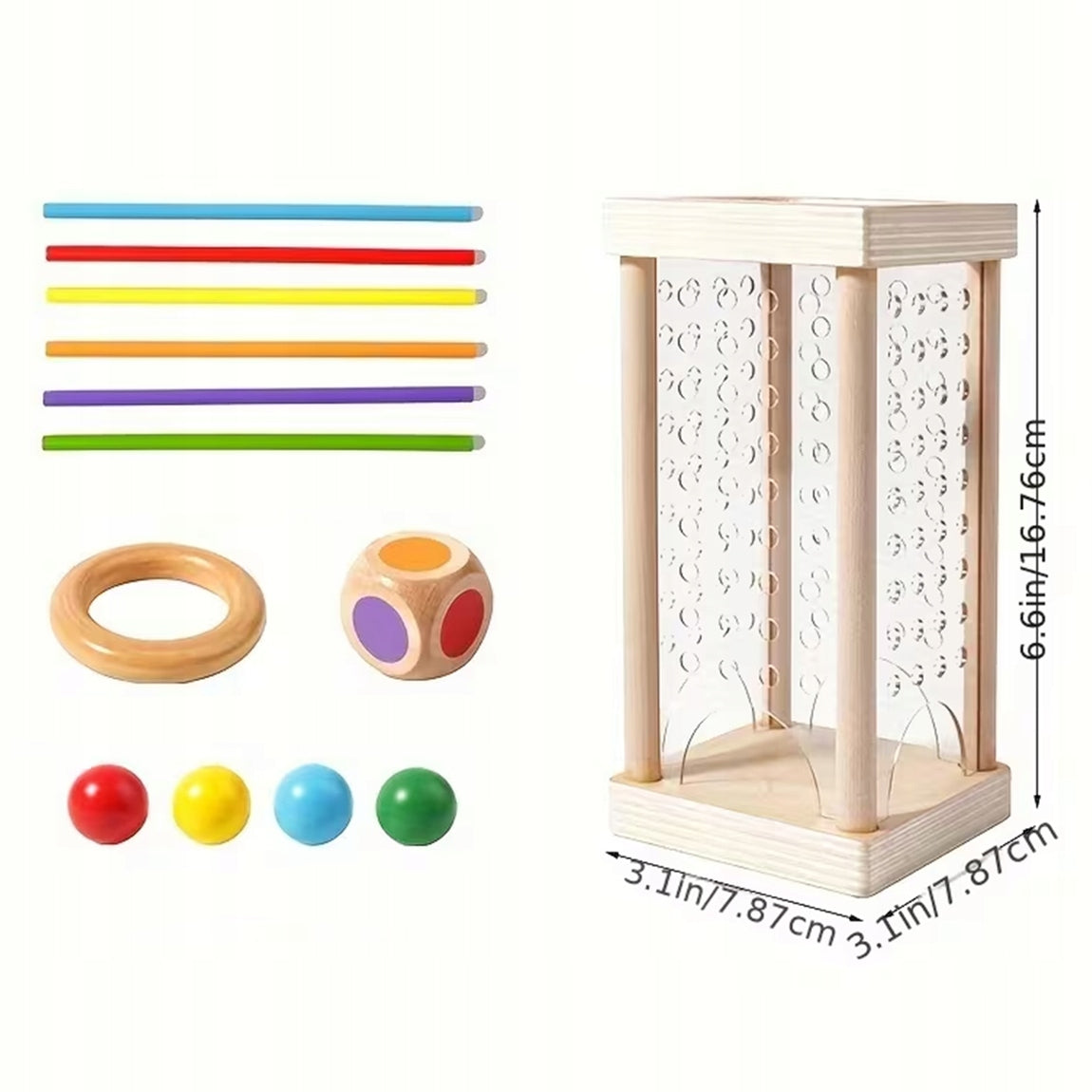 ARCADE GAME STICK PYRAMID FALLING BALLS PIECES BOY'S DAY Manufacturer code 008314