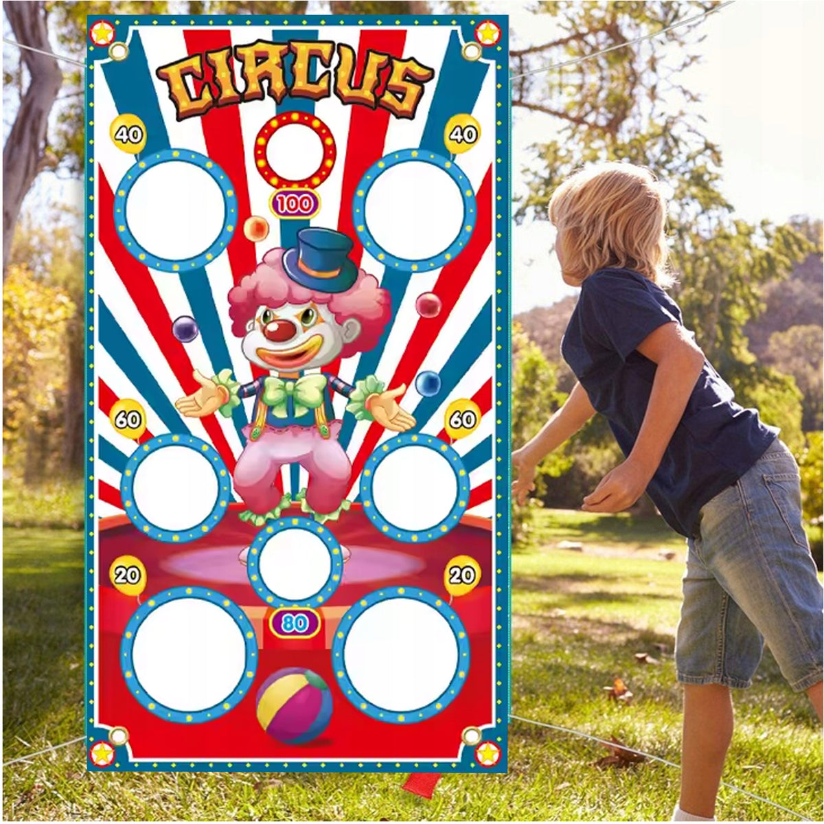ARCADE GAME THROW TO TARGET WITH BAGS THROWING FITNESS DARTS Packaging status original