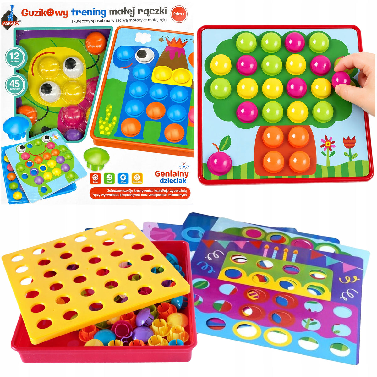 ARCADE PUZZLE FOR BABY Button Training Children's Puzzles