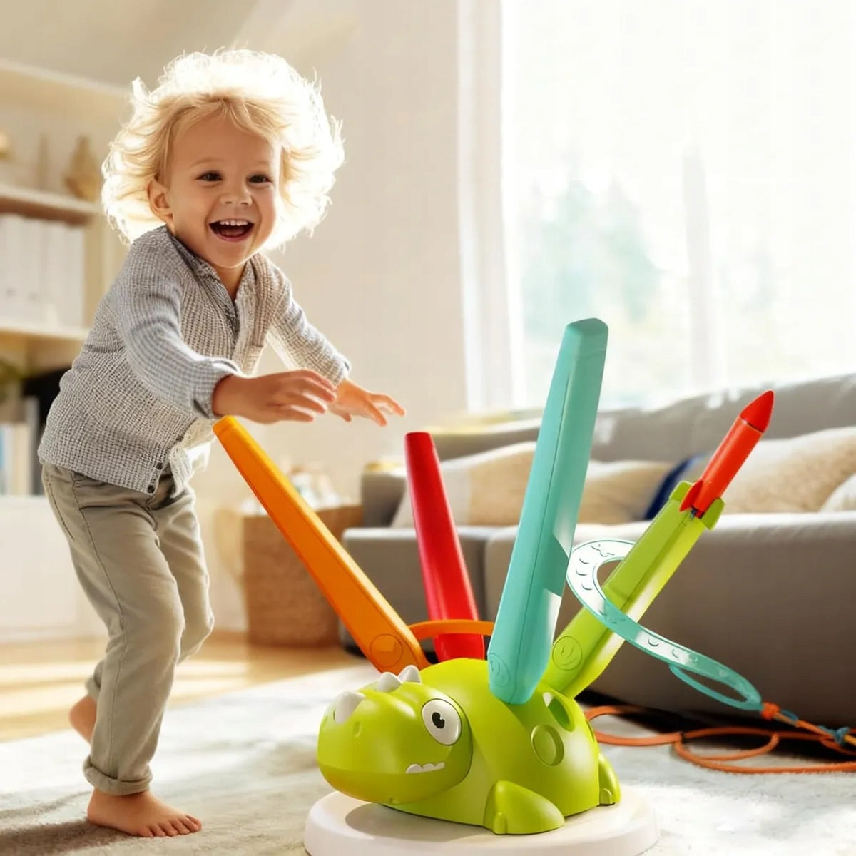 ARCADE TOY Dinosaur 3in1 FOR BABY JUMP ROPE THROWING TO TARGET Manufacturer code Prezent na dzień dziecka Pomysł dla dziecka
