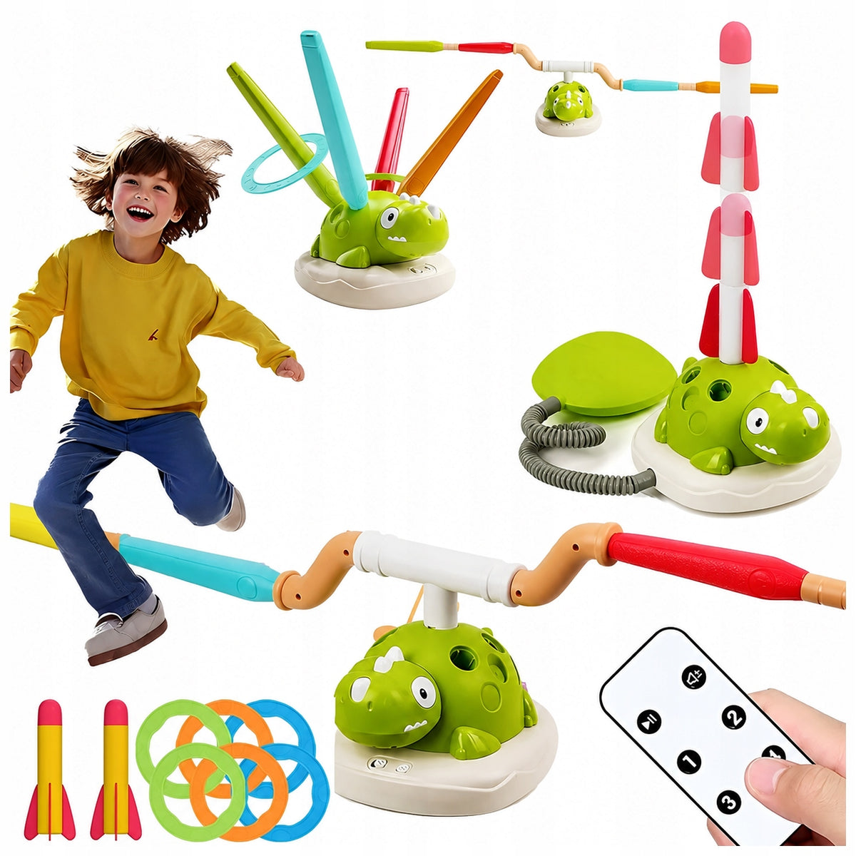 ARCADE TOY Dinosaur 3in1 FOR BABY JUMP ROPE THROWING TO TARGET