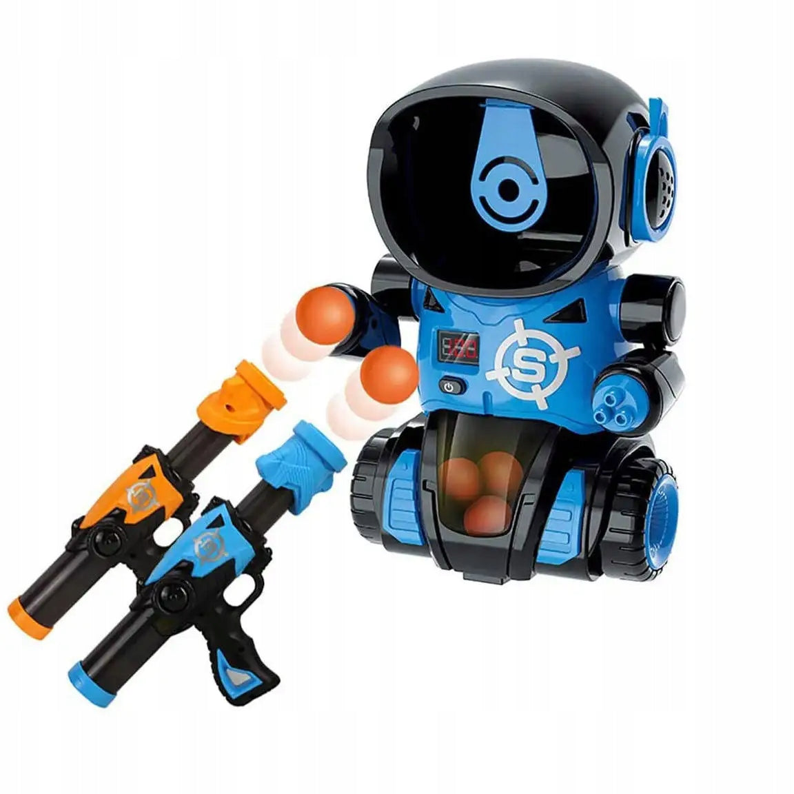 ARCADE TOY SHOOTING RANGE ROBOT 2 RIFLES 24BALLS FOR TWO CHILDREN Packaging status original