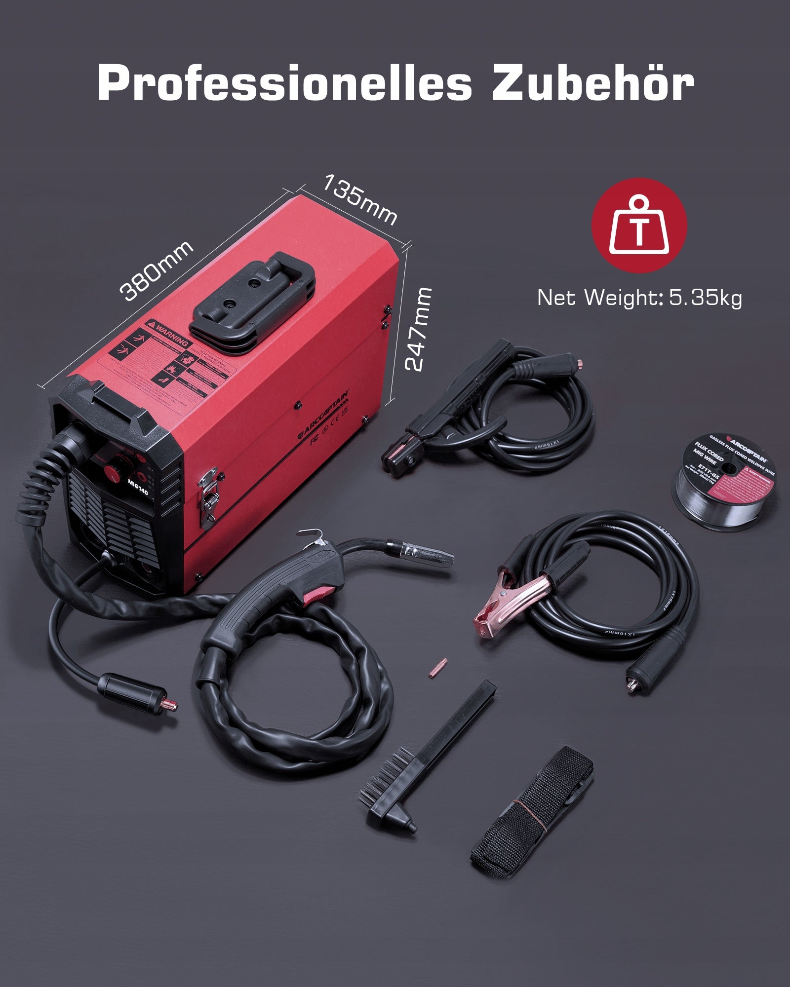 ARCCAPTAIN MIG140 Inverter MIG MAG 140A Migomat 230V Manufacturer code MIG140