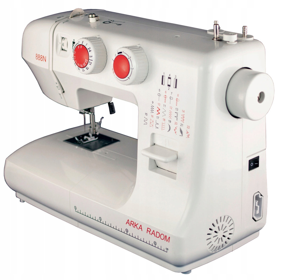 ARKA RADOM 888N sewing machine Dominant color white