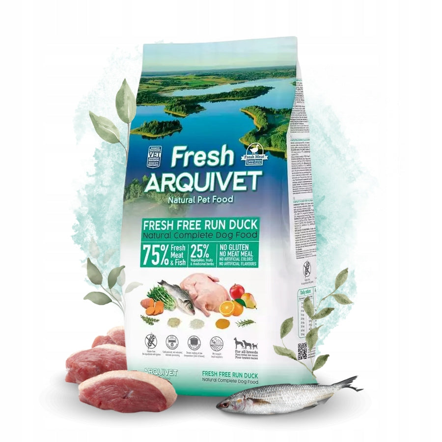 ARQUIVET FRESH Semi-moist dog food DUCK AND OCEAN FISH 10kg