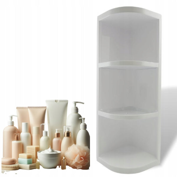 ARTGOS - Bathroom shelf - corner cabinet - plastic bookcase - white