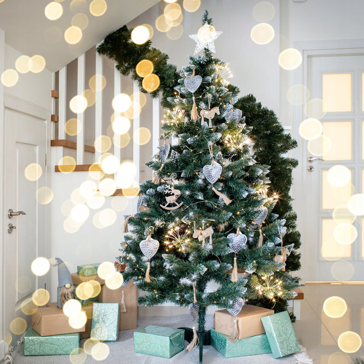ARTIFICIAL CHRISTMAS TREE AS LIVE 180 cm FIR DENSE DIAMOND SNOW-COVERED PREMIUM Packaging status original