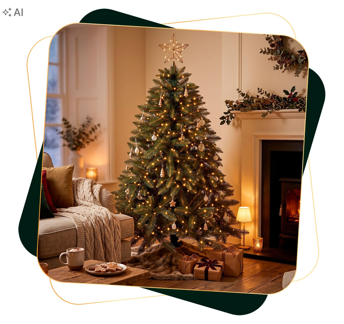 ARTIFICIAL CHRISTMAS TREE CAUCASIAN SPRUCE 180 cm natural dense PREMIUM + FREEBIE Packaging status original