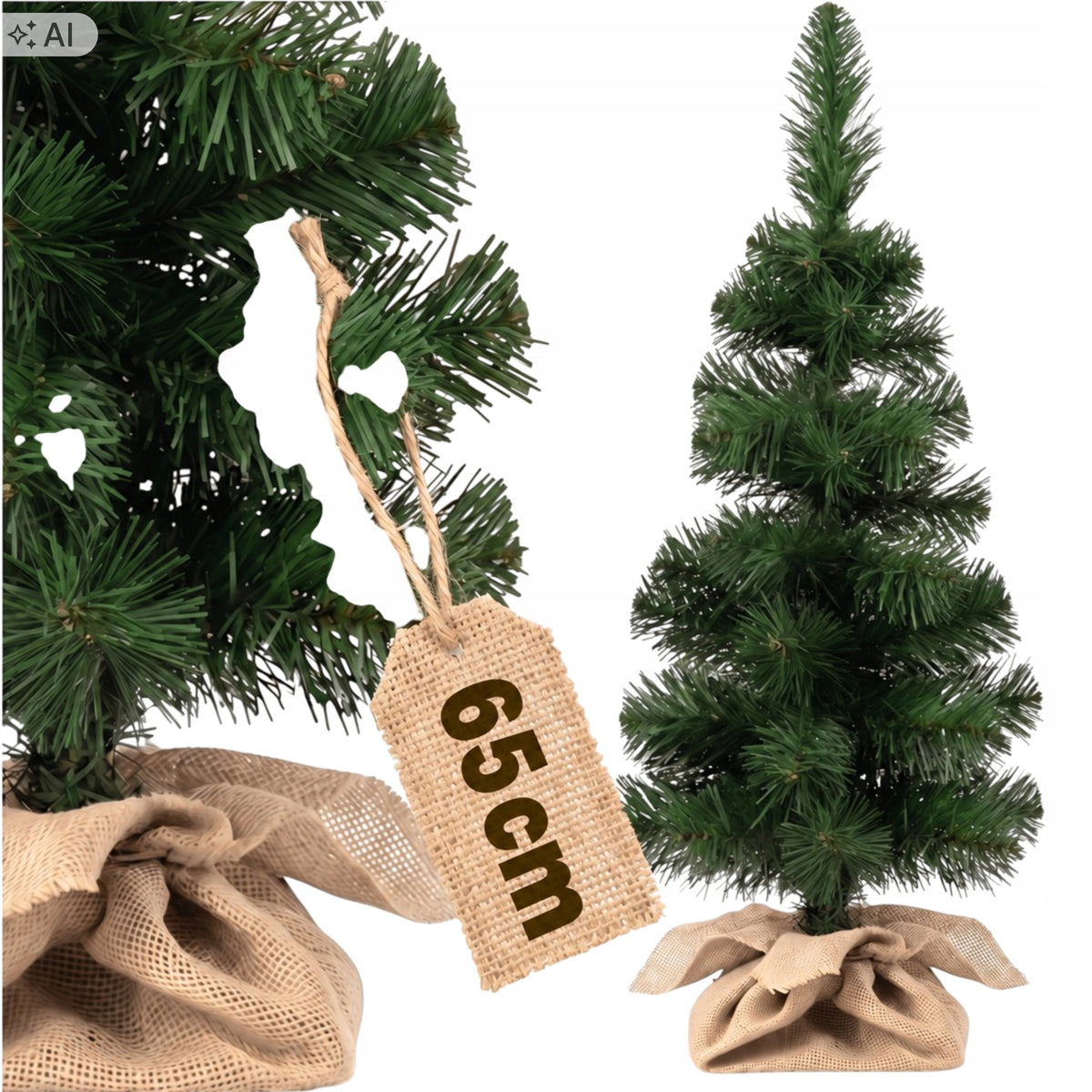 ARTIFICIAL CHRISTMAS TREE LIKE A LIVING SMALL SNOW-COVERED CHRISTMAS TREE FOR DESK 65 CM