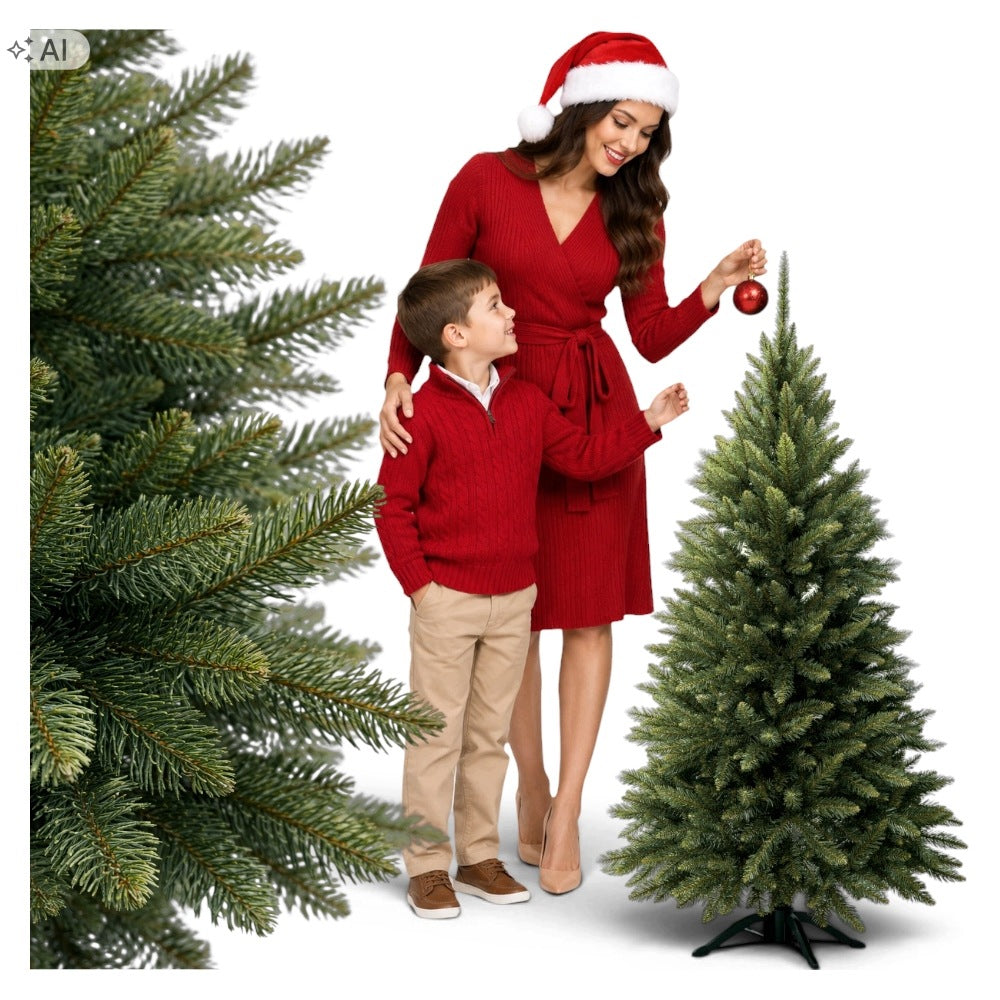 ARTIFICIAL CHRISTMAS TREE LIKE LIVE CAUCASIAN SPRUCE DENSE TWIGS 100cm STAND Poland