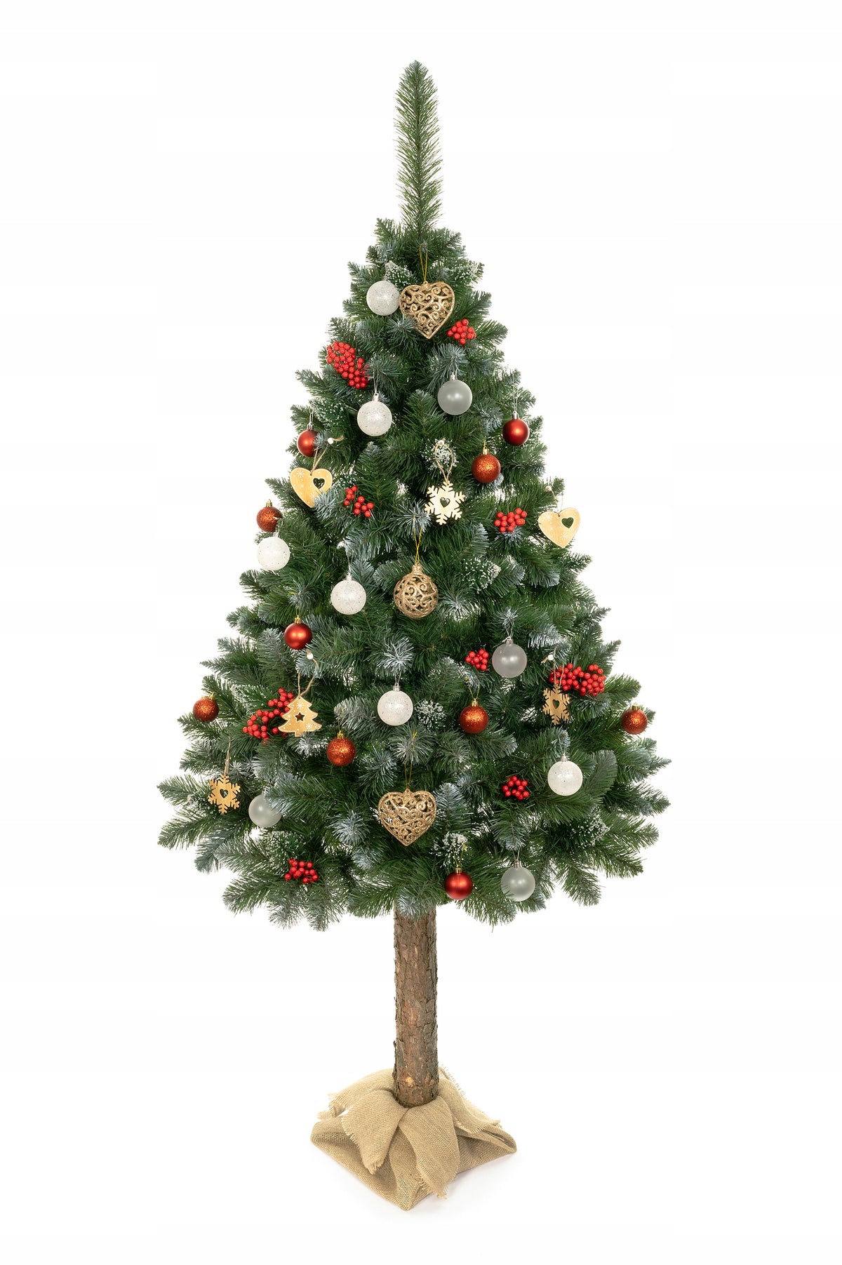 ARTIFICIAL CHRISTMAS TREE ON THE TRUNK DIAMOND PINE 220cm 3D PREMIUM + JUTE FREEBIE Manufacturer code EL-SODP220