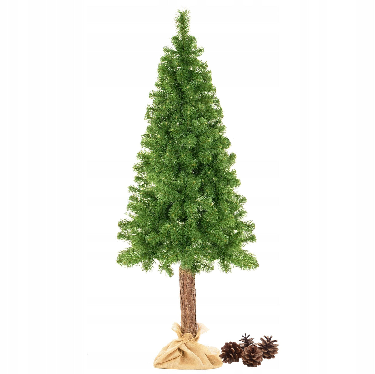 ARTIFICIAL CHRISTMAS TREE ON THE TRUNK PINE GREEN LARGE DENSE 180 cm PREMIUM + FREEBIE Brand Springos
