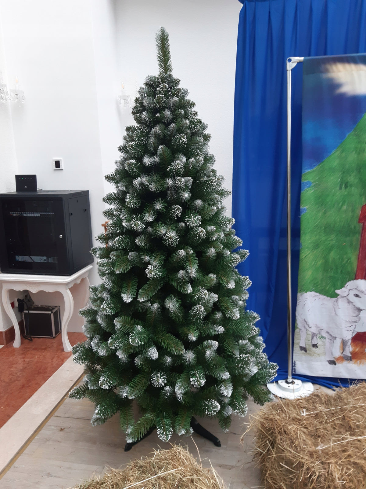 ARTIFICIAL CHRISTMAS TREE on stand 220 cm diamond pine MANUFACTURER Packaging status original