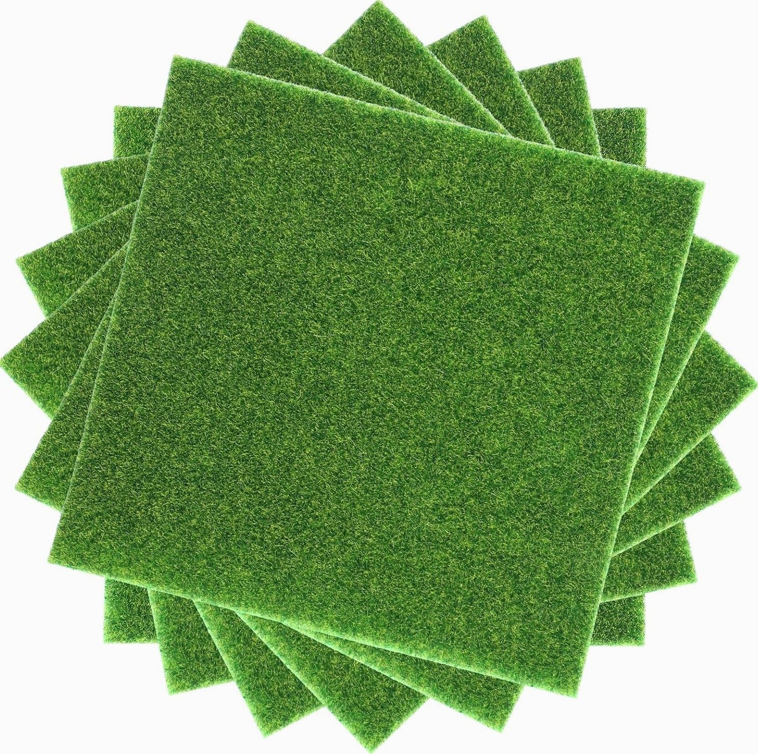 ARTIFICIAL GRASS 6 PIECES 1524X1524CM DECORATIVE MINIATURE MODELING