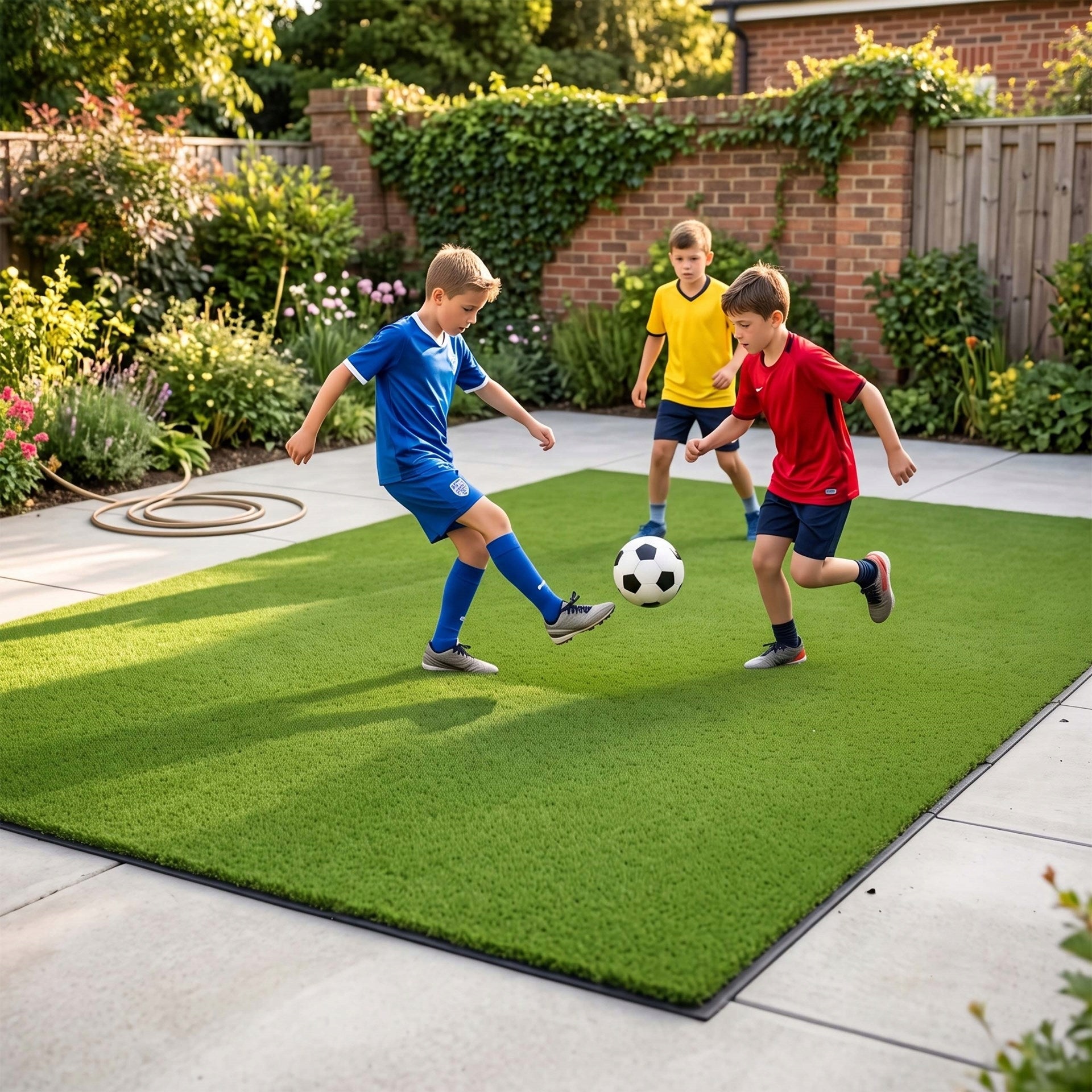 ARTIFICIAL GRASS 7mm GREEN ROLL CARPET 2m x 1mb. BALCONY TERRACE GARDEN Packaging status original