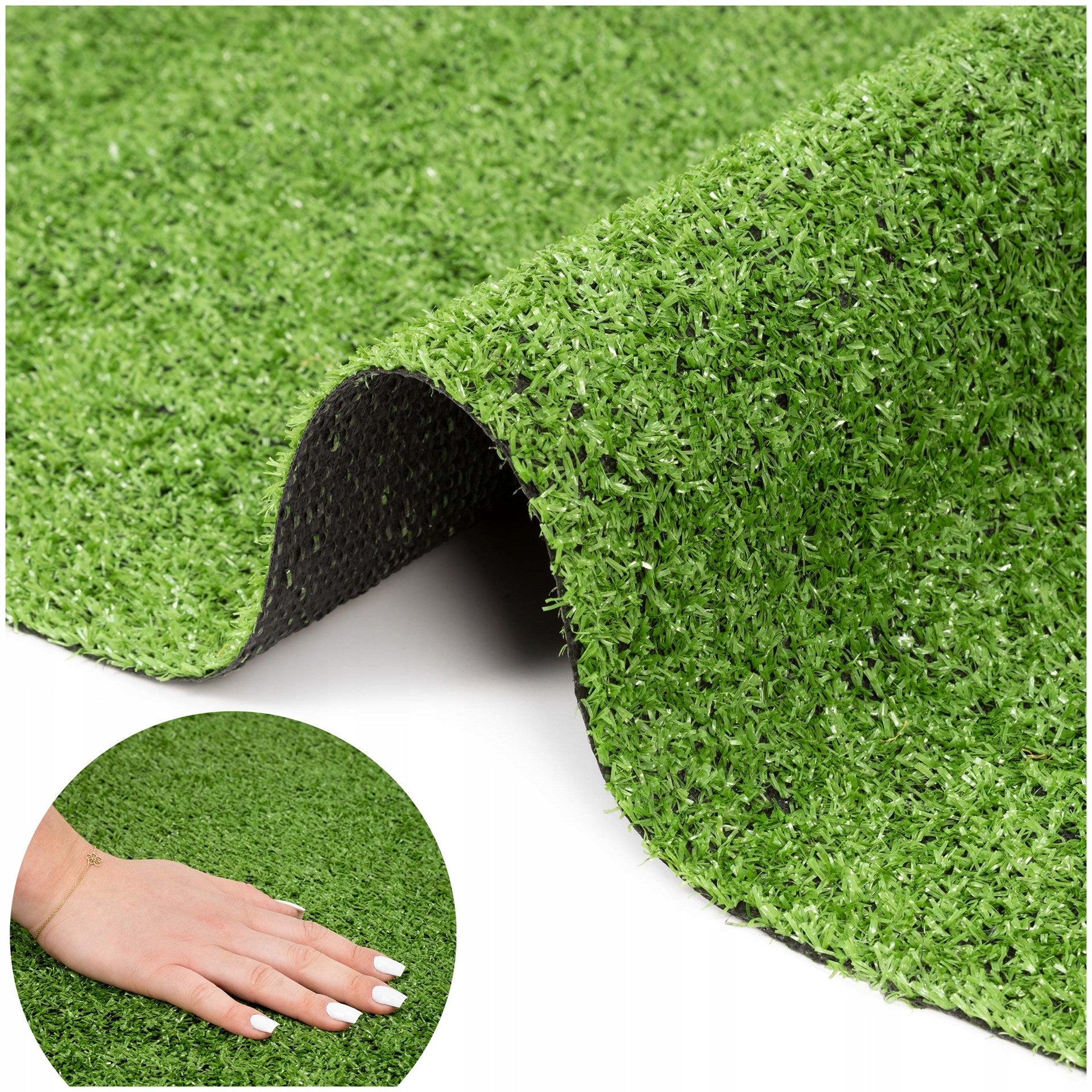 ARTIFICIAL GRASS 7mm GREEN ROLL CARPET 2m x 1mb. BALCONY TERRACE GARDEN
