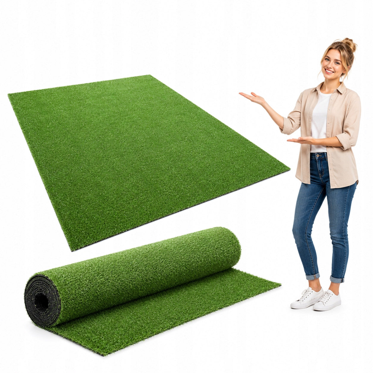 ARTIFICIAL GRASS CARPETS GREEN 4M X 0.25 5 MM UV RESISTANT TERRACE