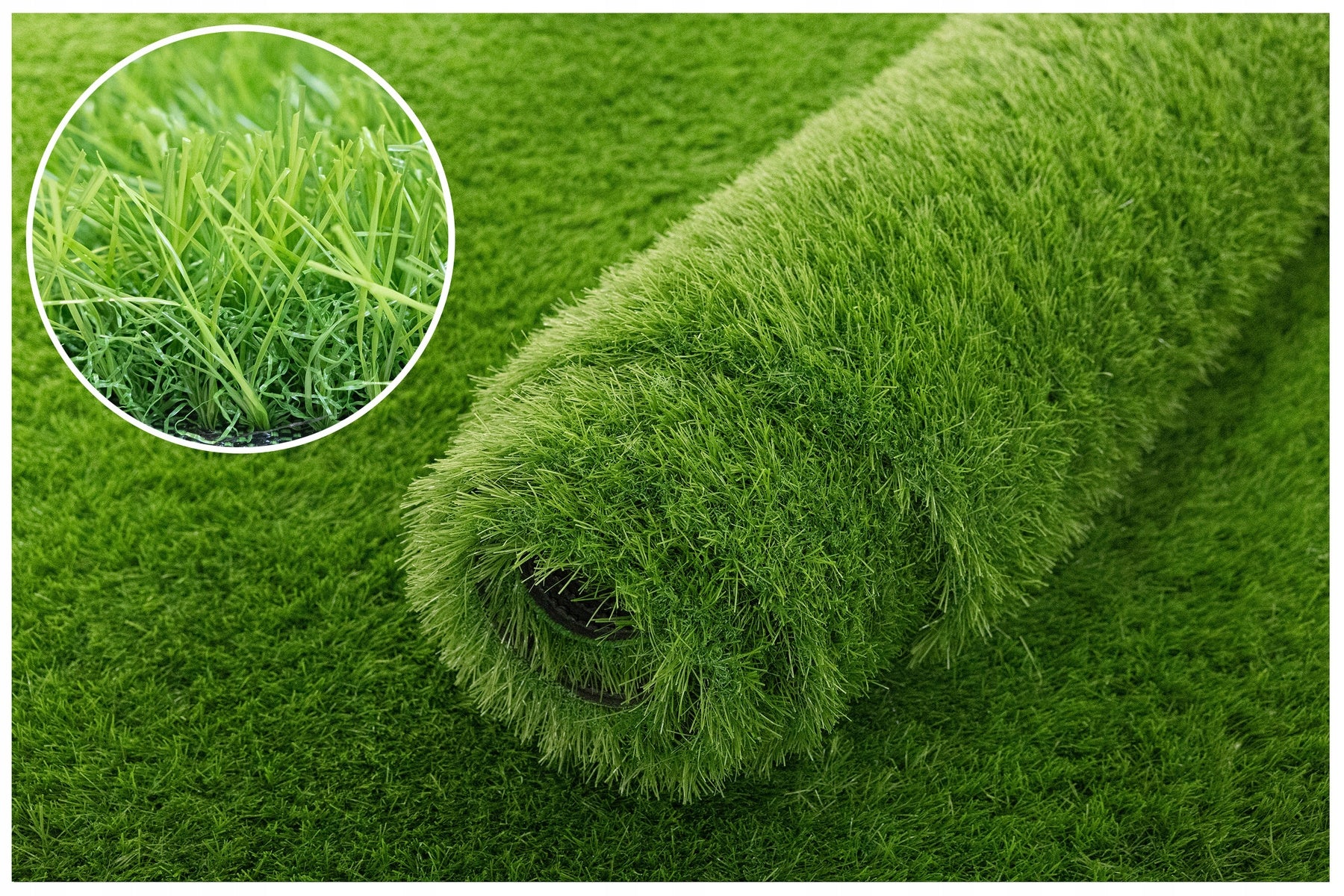 ARTIFICIAL GRASS FOR TERRACE BALCONY GARDEN GREEN 33mm THICK SOFT 200x400 cm Width 2 m