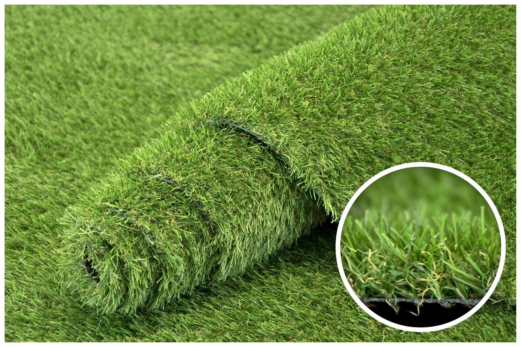 ARTIFICIAL GRASS GREEN WIDTH 5m FOR BALCONY TERRACE DENSE WITH ROLL SOUL 28mm Number of m² offered 1 m²