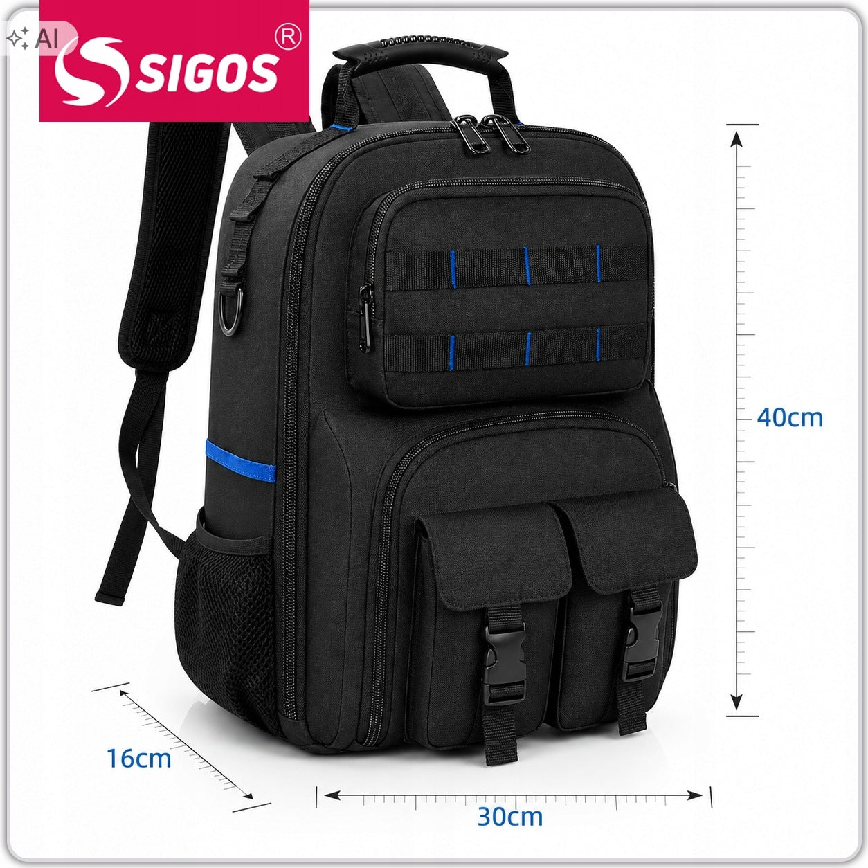 ASSEMBLY TOOL BACKPACK FOR ELECTRICIAN PLUMBER TOOL BAG Packaging status original