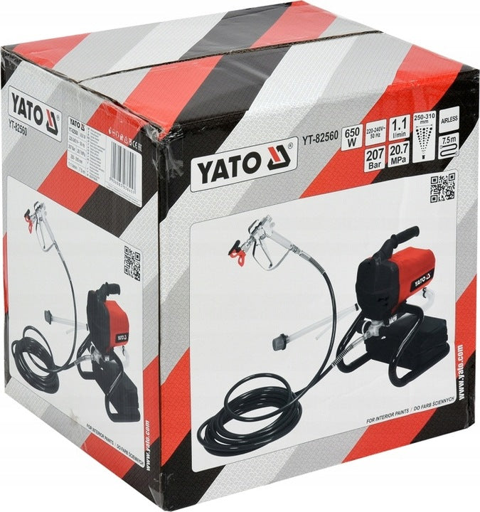 ATO HYDRODYNAMIC PAINT SPRAYER FOR PAINTING 650W +SNAKE 7,5M YT-82560 Brand no brand