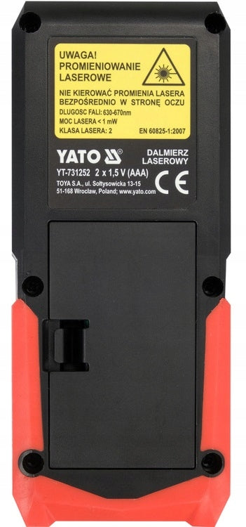 ATO LASER RANGEFINDER PRECISION DIGITAL DISTANCE METER 100M YT-731252 Manufacturer code YT-73125